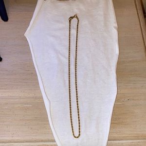 Gold plated rope chain